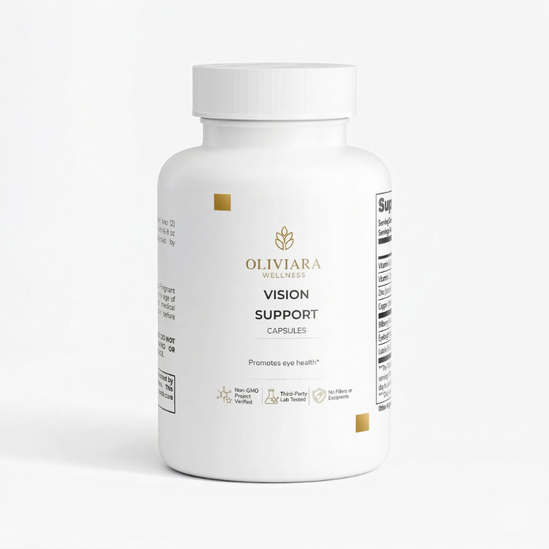 Oliviara Wellness™ Vision Support Supplement – Eye Health, Clarity & Protection