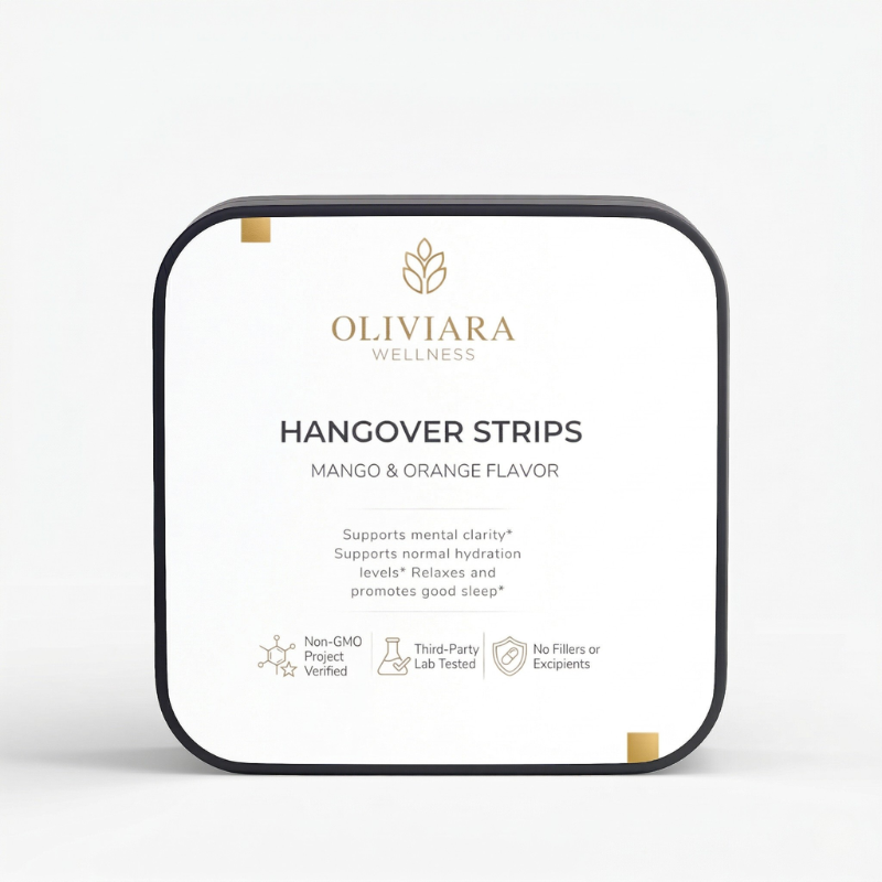 Oliviara Wellness™ Hangover Oral Strips – Recovery, Clarity & Wellness