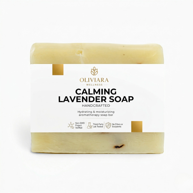Oliviara Wellness™ Calming Lavender Soap – Relax, Nourish & Soothe