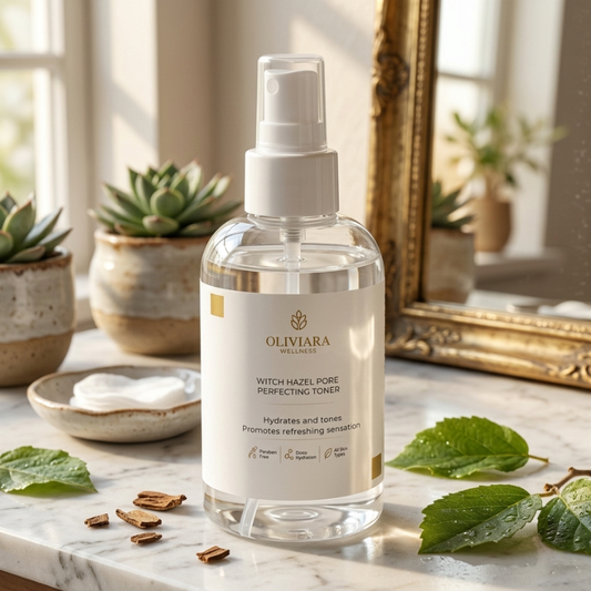 Oliviara Wellness™ Witch Hazel Pore Perfecting Toner – Refine, Hydrate & Balance