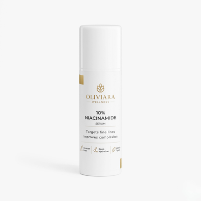 Oliviara Wellness™ 10% Niacinamide Serum – Pore Refinement, Hydration & Radiance