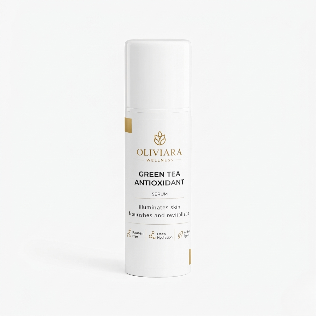 Oliviara Wellness™ Green Tea Antioxidant Serum – Hydration, Protection & Radiance