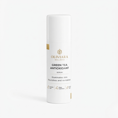 Oliviara Wellness™ Green Tea Antioxidant Serum – Hydration, Protection & Radiance
