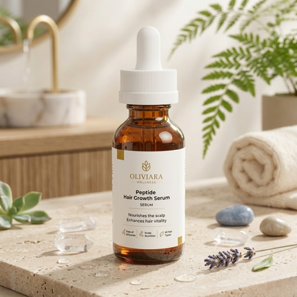 Oliviara Wellness™ Peptide Hair Growth Serum – Thicker, Fuller & Nourished Hair