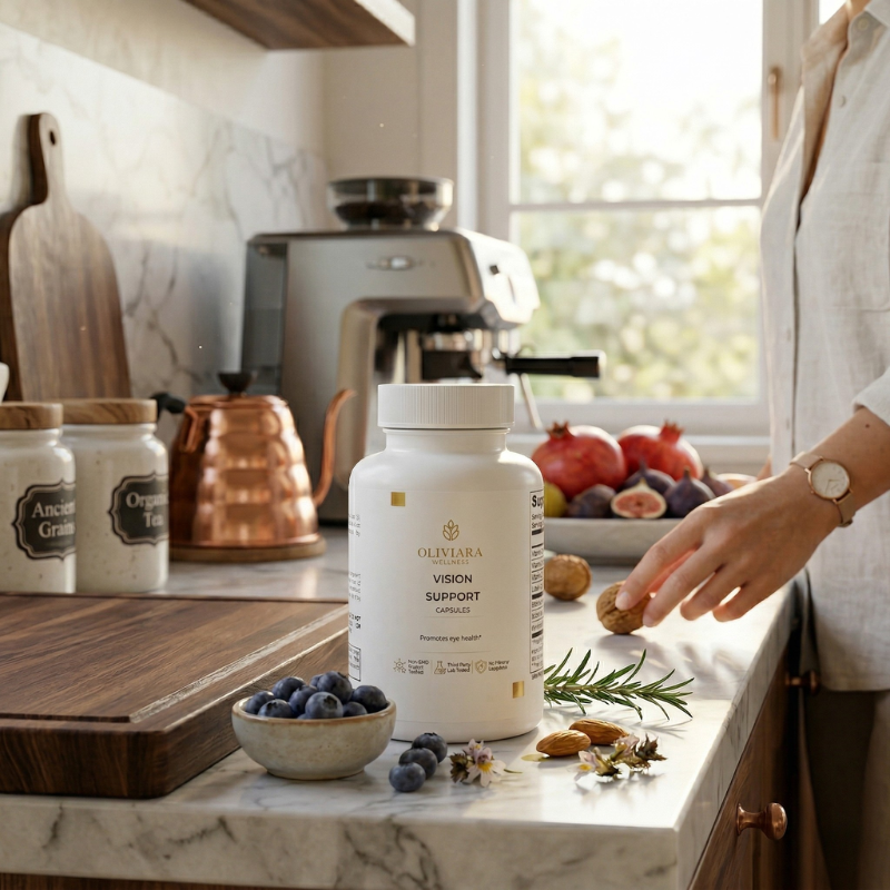 Oliviara Wellness™ Vision Support Supplement – Eye Health, Clarity & Protection
