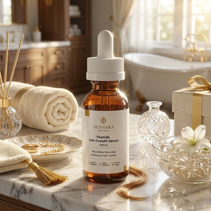 Oliviara Wellness™ Peptide Hair Growth Serum – Thicker, Fuller & Nourished Hair