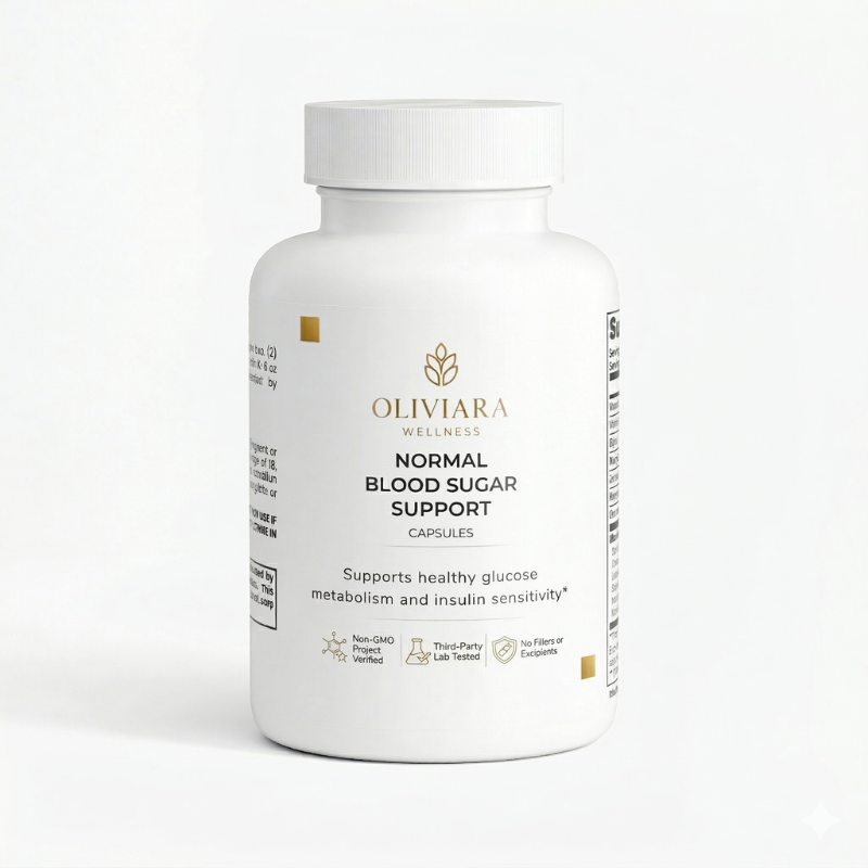 Oliviara Wellness™ Normal Blood Sugar Support – Glucose Balance & Metabolic Health
