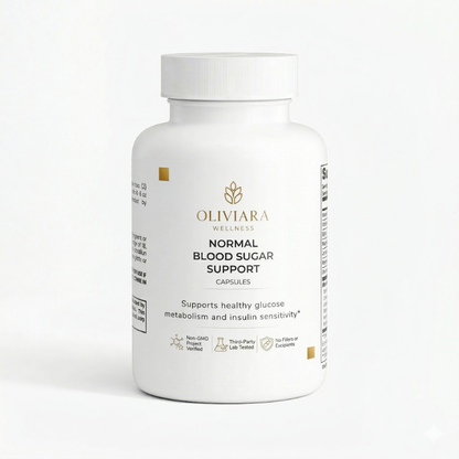 Oliviara Wellness™ Normal Blood Sugar Support – Glucose Balance & Metabolic Health