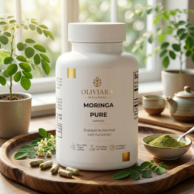 Oliviara Wellness™ Moringa Oleifera Capsules – Nutrition, Vitality & Wellness