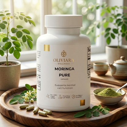 Oliviara Wellness™ Moringa Oleifera Capsules – Nutrition, Vitality & Wellness