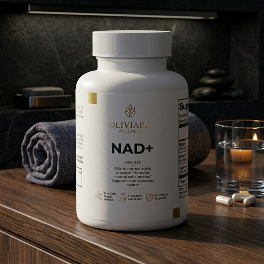 Oliviara Wellness™ NAD+  –Cellular Support Capsules