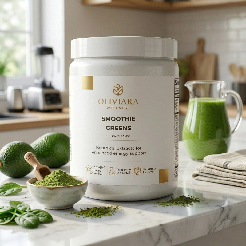 Oliviara Wellness™ Ultra Cleanse Smoothie Greens – Nutrition, Vitality & Balance