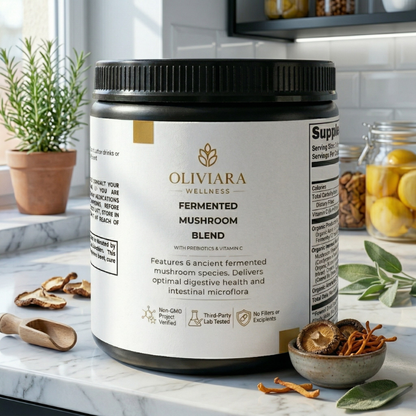 Oliviara Wellness™ Fermented Mushroom Blend – Immune Support & Vitality