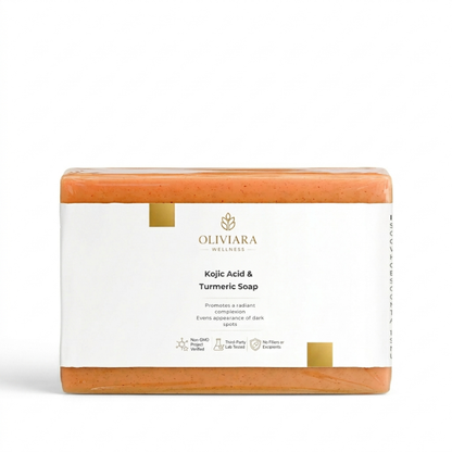 Oliviara Wellness™ Kojic Acid & Turmeric Soap – Brighten, Nourish & Glow