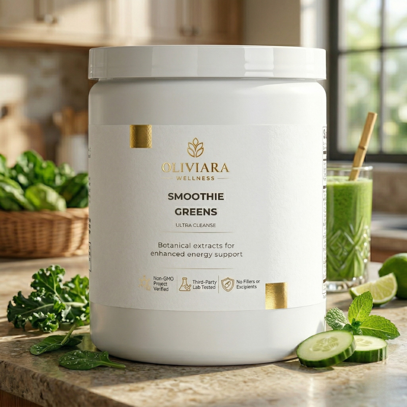 Oliviara Wellness™ Ultra Cleanse Smoothie Greens – Nutrition, Vitality & Balance