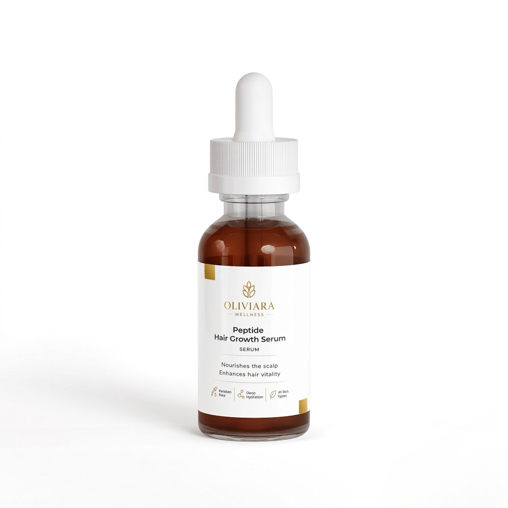 Oliviara Wellness™ Peptide Hair Growth Serum – Thicker, Fuller & Nourished Hair