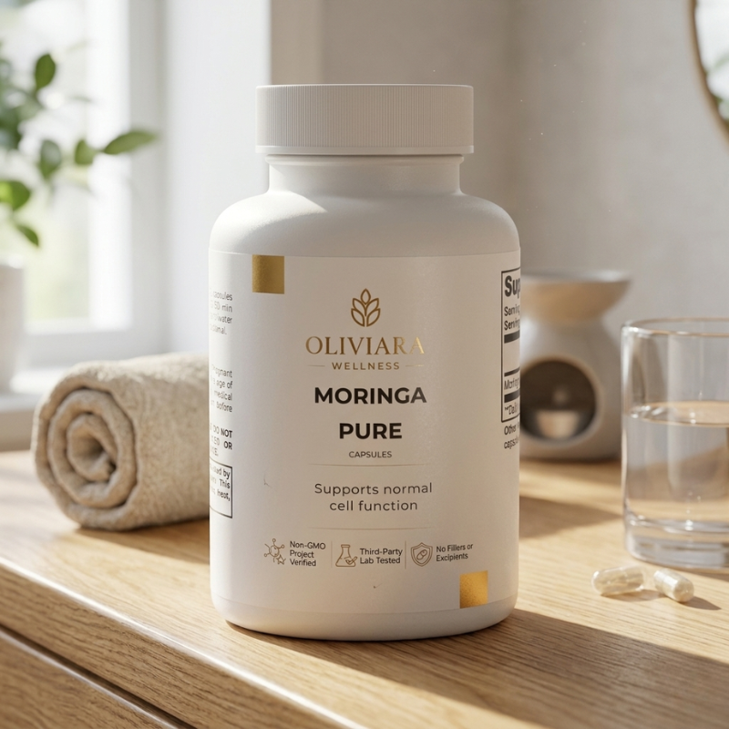 Oliviara Wellness™ Moringa Oleifera Capsules – Nutrition, Vitality & Wellness