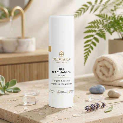 Oliviara Wellness™ 10% Niacinamide Serum – Pore Refinement, Hydration & Radiance