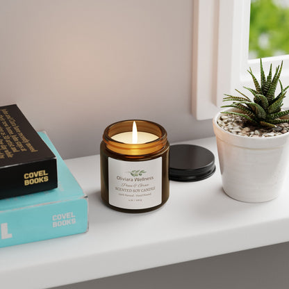 Oliviara Wellness™ Golden Amber Soy Candle