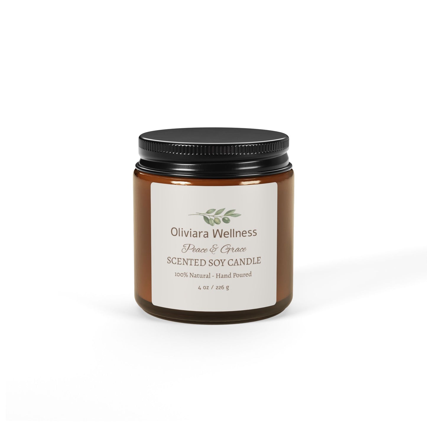 Oliviara Wellness™ Golden Amber Soy Candle