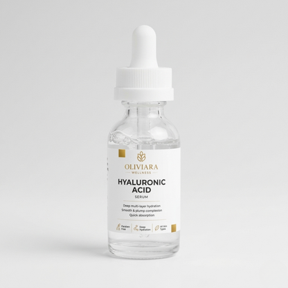 Oliviara Wellness™ Hydrating Hyaluronic Serum – Deep Moisture, Smoothness & Radiance