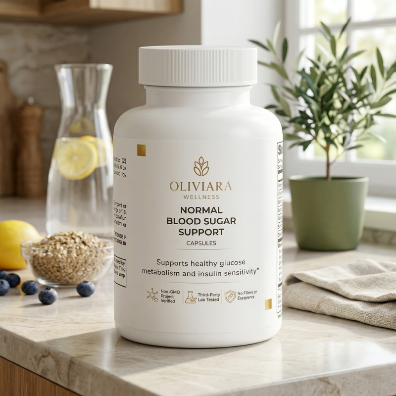 Oliviara Wellness™ Normal Blood Sugar Support – Glucose Balance & Metabolic Health